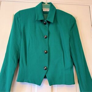 Talbots Emerald Green Wool Blazer